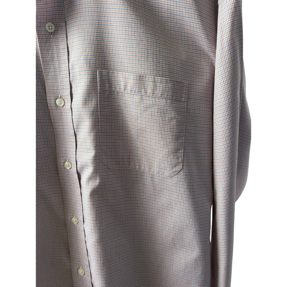 Robert Talbott Carmel Shirt Mens Size 18.5 /36 White Plaid Button Up Long Sleeve - Picture 6 of 7